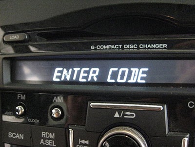 enter toyota land cruiser radio code