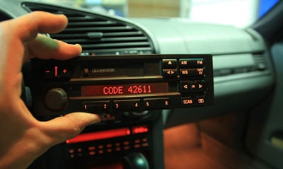 enter ford mustang fastback radio code
