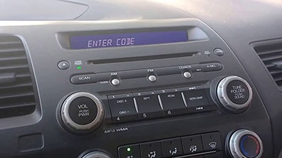 enter seat arona radio code