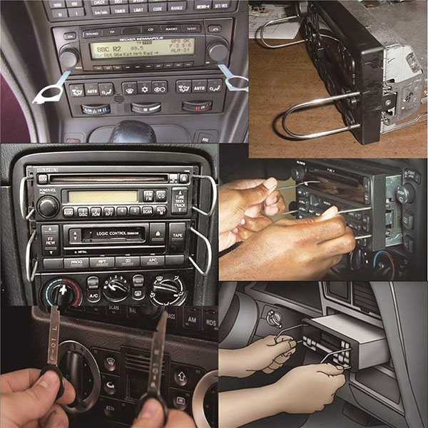 opel radio removal keys
