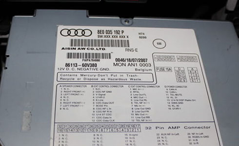 aisin aw co ltd serial number
