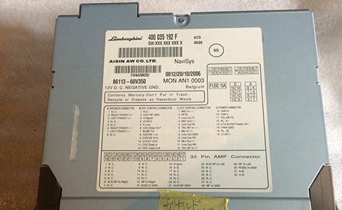 aisin aw co ltd serial number