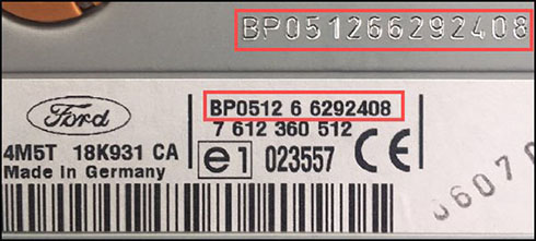blaupunkt radio serial number