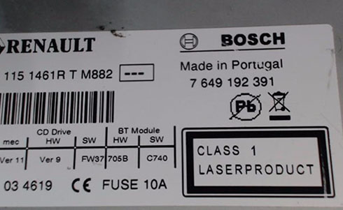 bosch serial number