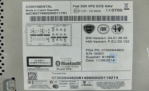 continental serial number