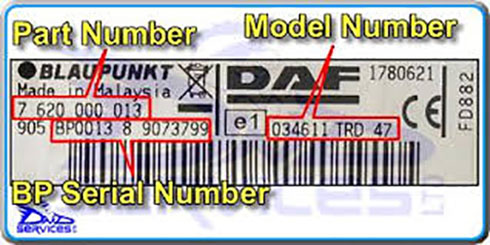 daf serial number