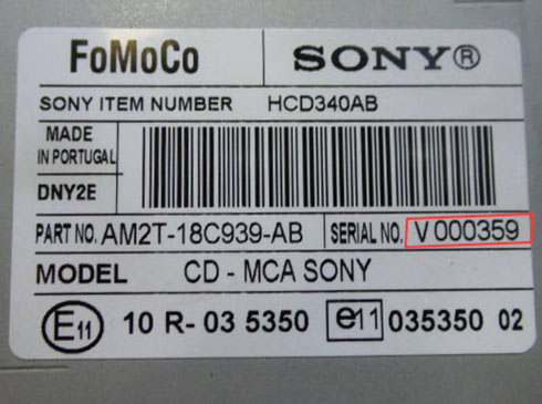 fomoco serial number