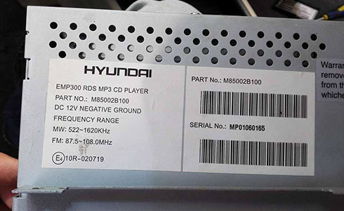hyundai serial number