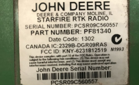 john deere serial number