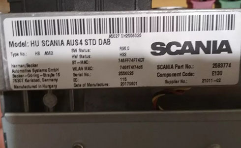 scania serial number